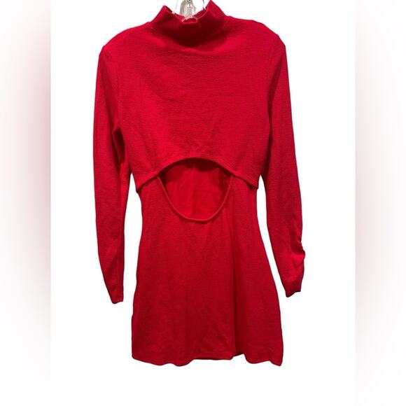 Sanctuary Women's Mini Dress Show Stopper Ribbed in Ruby Red- NWT-‎ Small - Picture 14 of 14